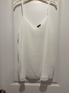 torrid White V-Neck Spaghetti Strap Cami